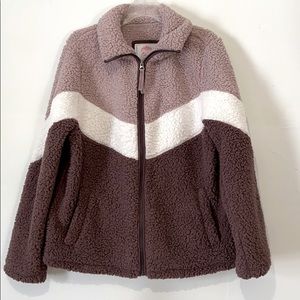 Purple Sherpa Zip up